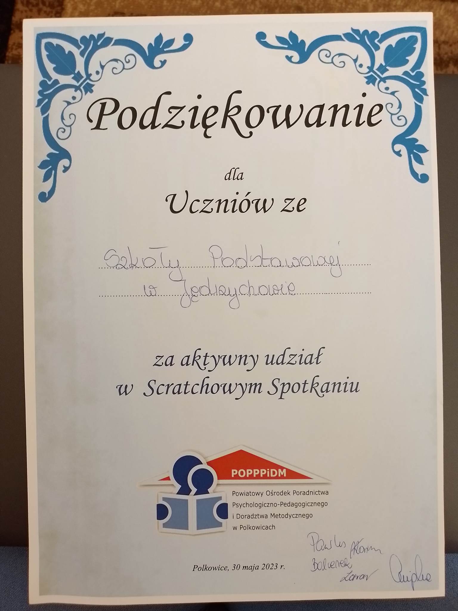 Podziękowanie