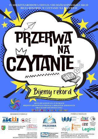 plakat przerwa na czytanie