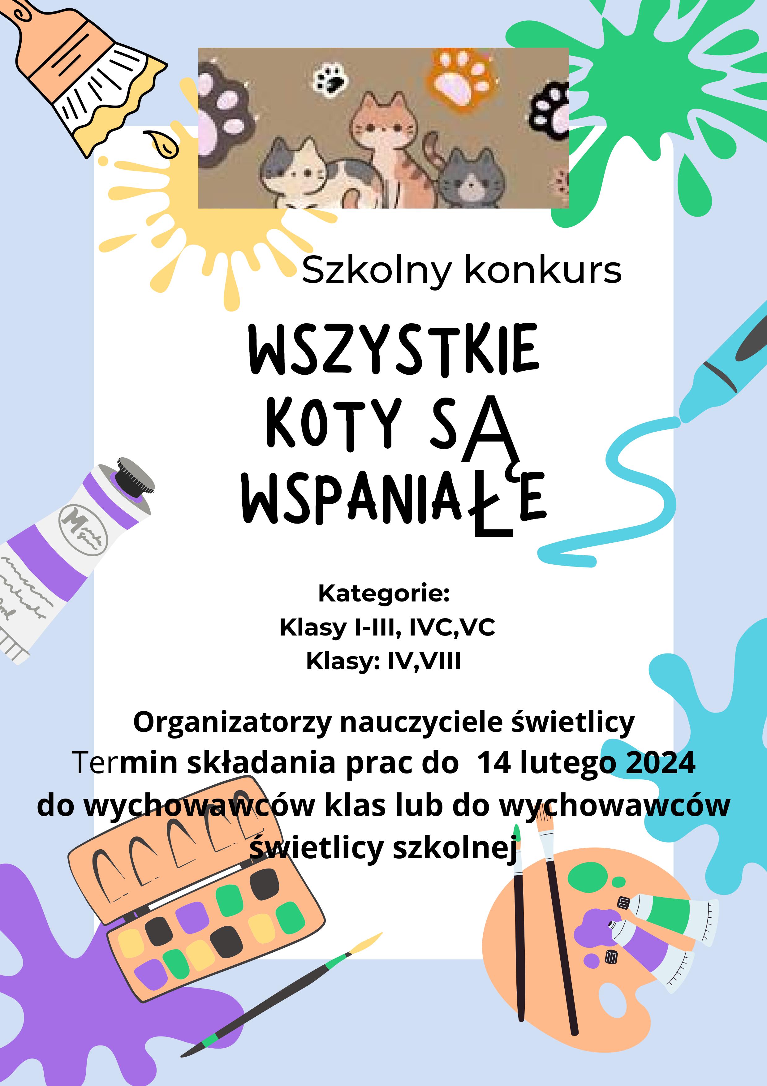 plakat informujący o konkursie