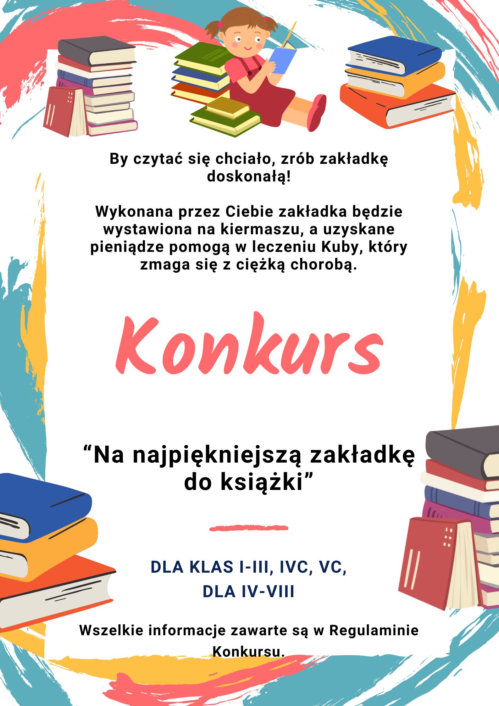 plakat informacyjny o konkursie