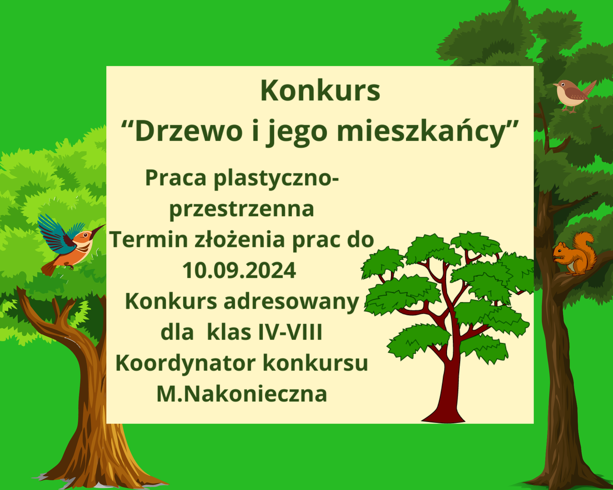 plakat o konkursie